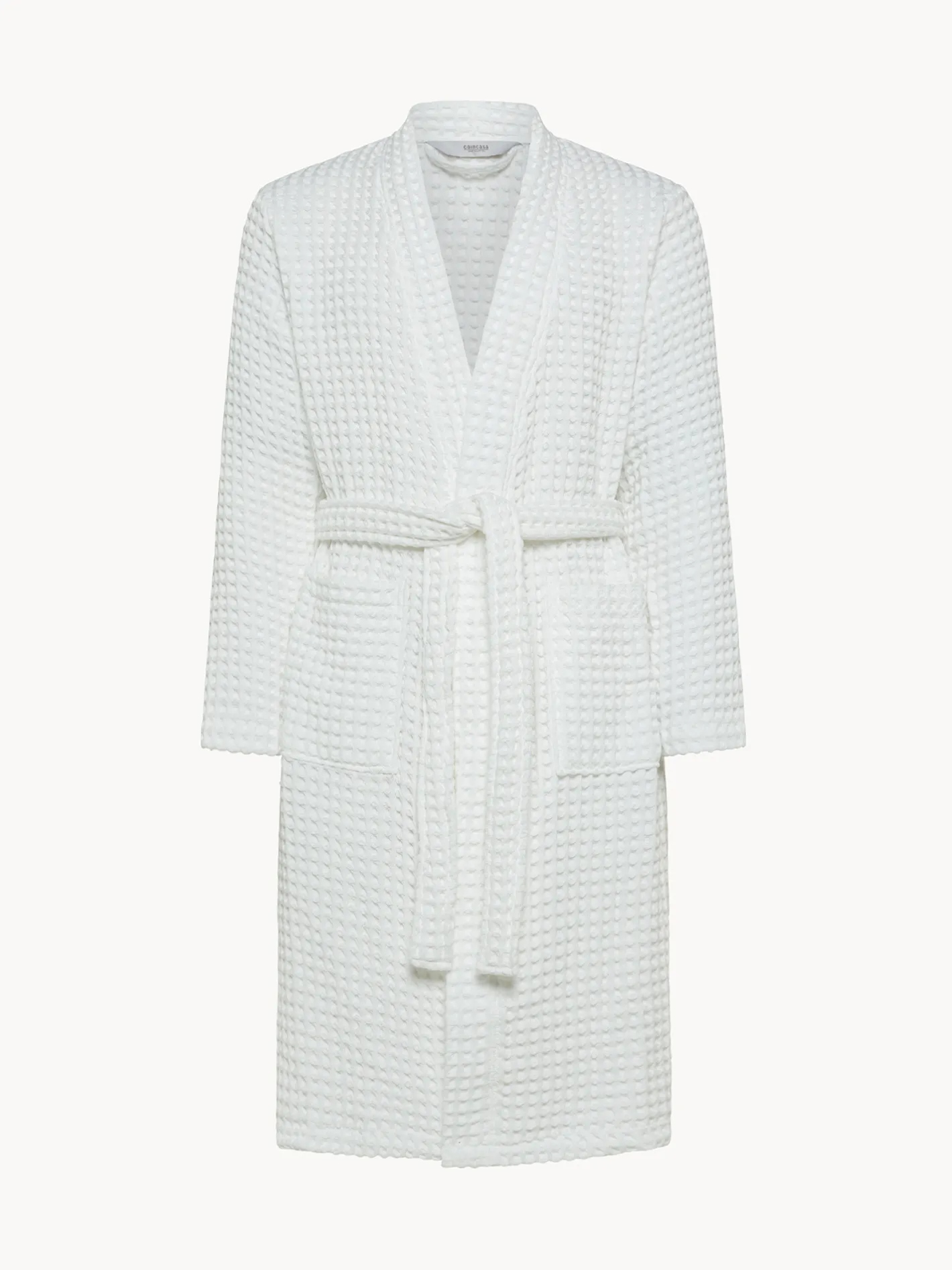 coincasa Accappatoi E Ciabatte|Biancheria Bagno|Accappatoio cotone nido d'ape tinta unita Bianco