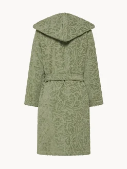 coincasa Accappatoi E Ciabatte|Accappatoio in cotone velour motivo in rilievo Verde