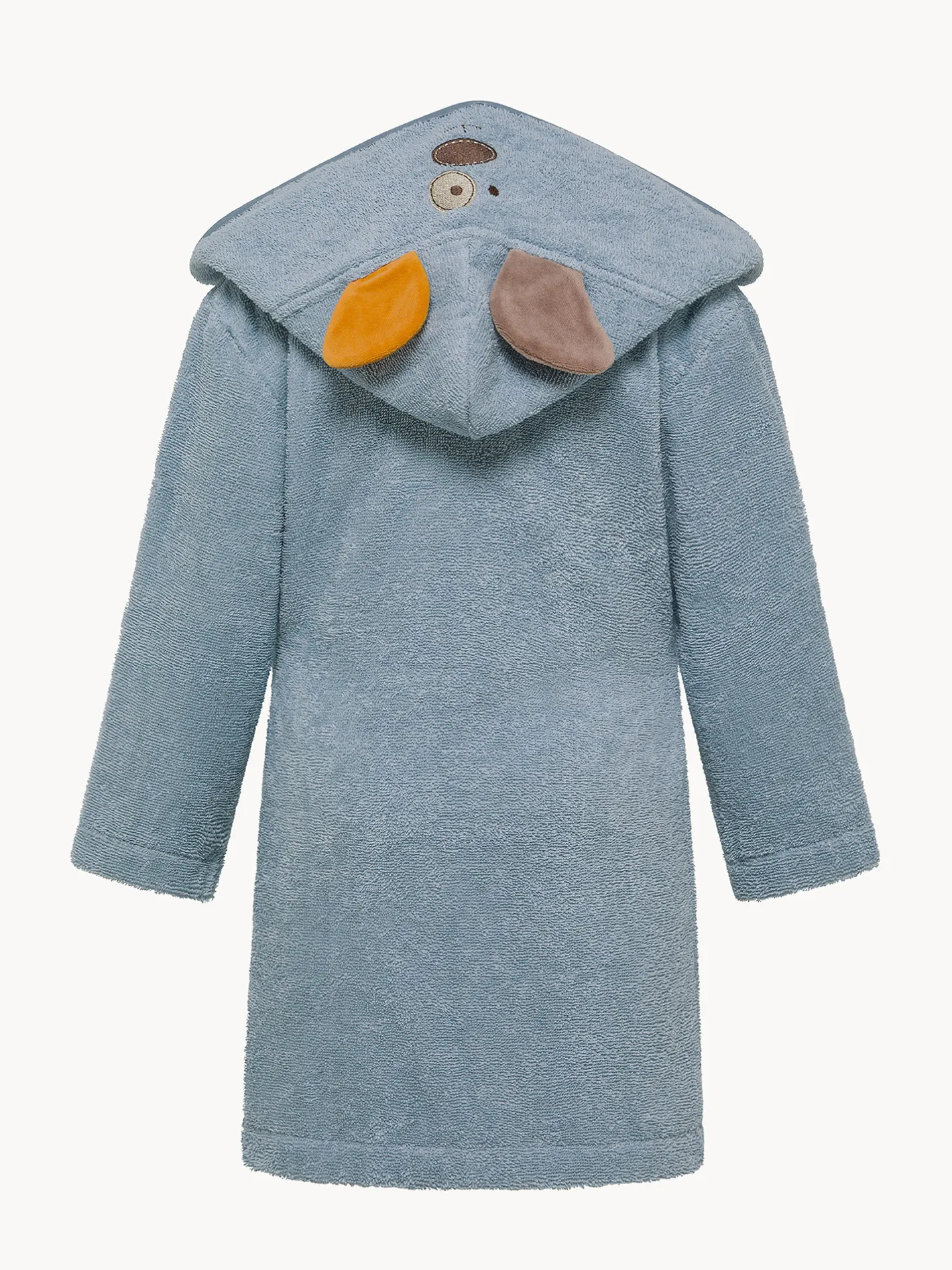 coincasa Accappatoi E Ciabatte|Accappatoio in puro cotone dettaglio cagnolino Azzurro