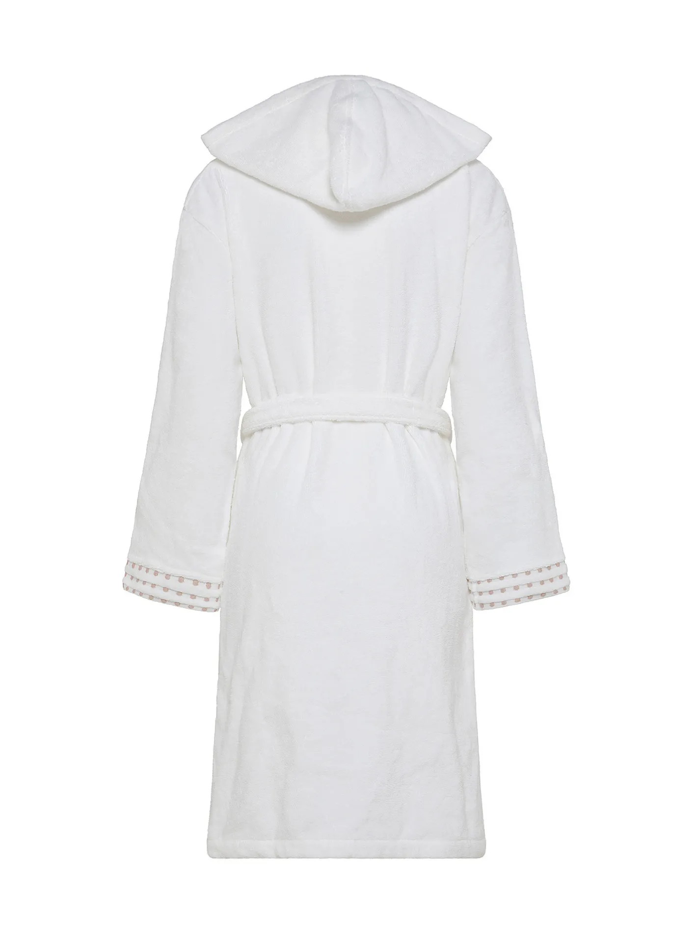 coincasa Accappatoi E Ciabatte|Biancheria Bagno|Accappatoio puro cotone motivo geometrico Portofino Bianco