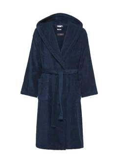 coincasa Accappatoi E Ciabatte|Biancheria Bagno|Accappatoio puro cotone tinta unita Zefiro Blu scuro