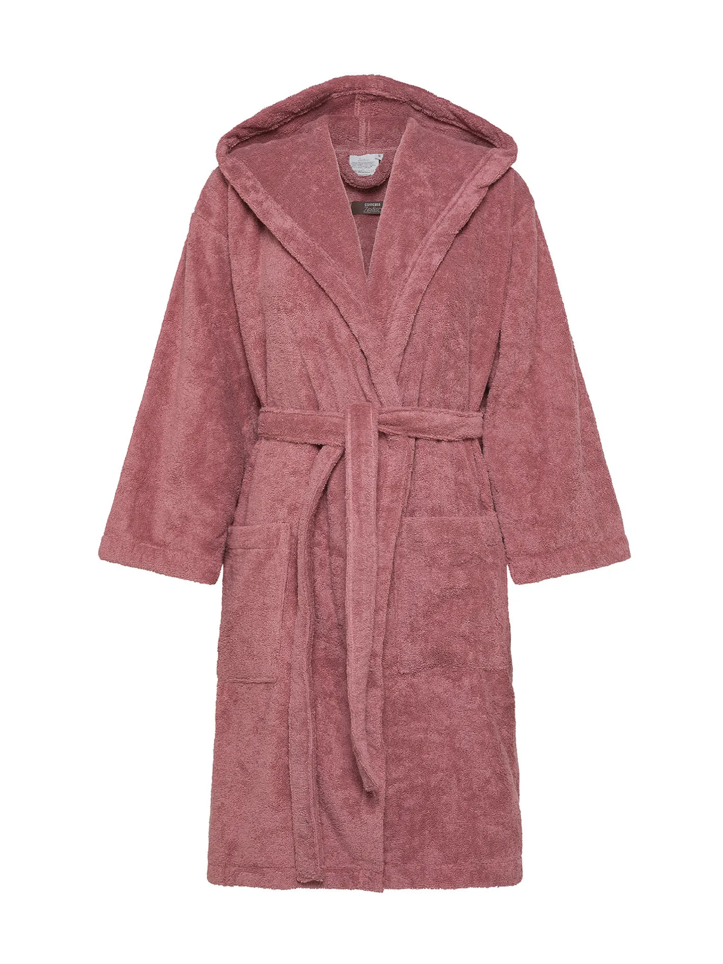 coincasa Accappatoi E Ciabatte|Biancheria Bagno|Accappatoio puro cotone tinta unita Zefiro Rosa
