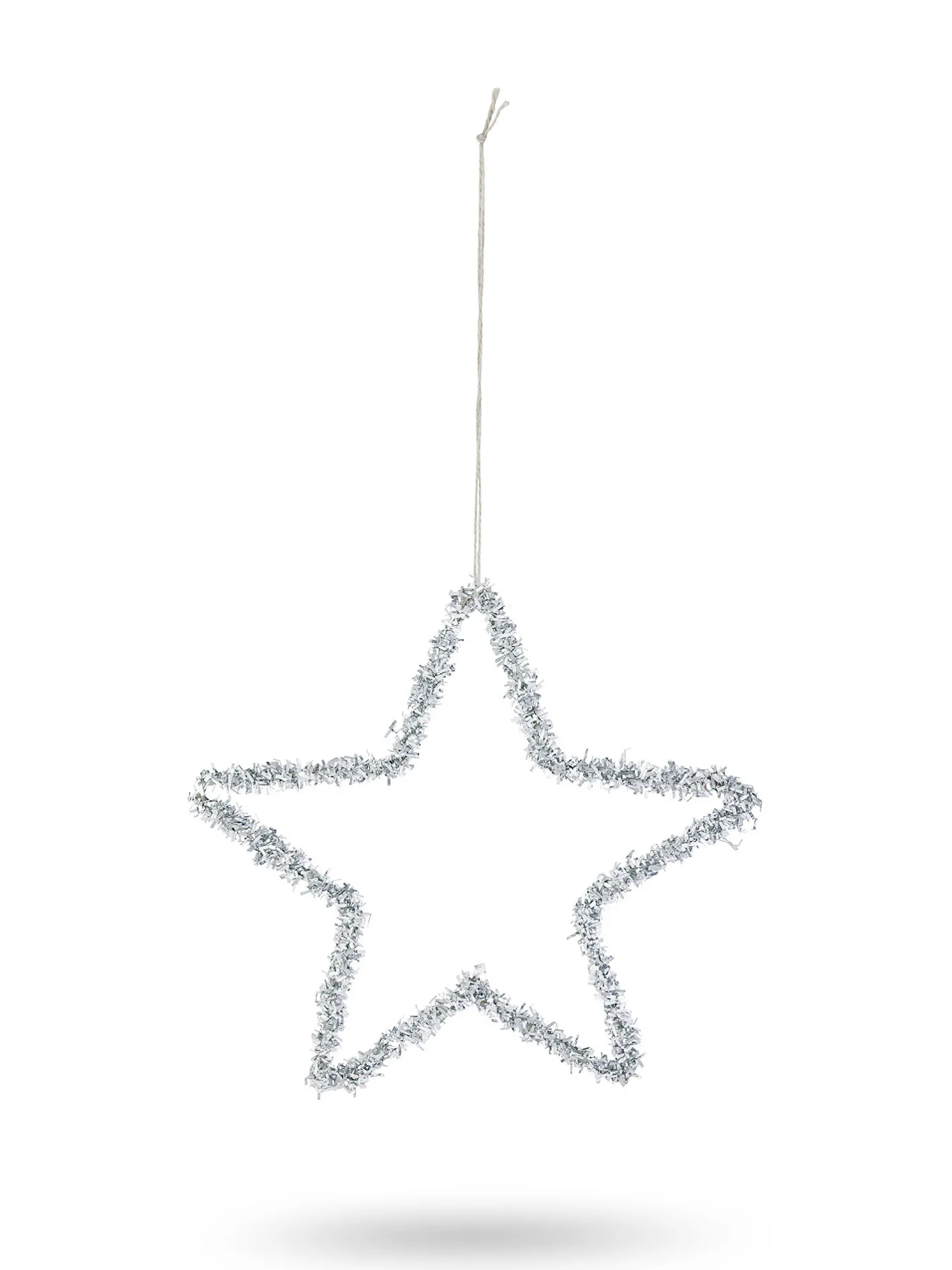 coincasa Palline|Altre Decorazioni|Addobbo albero a stella in plastica Grigio argento