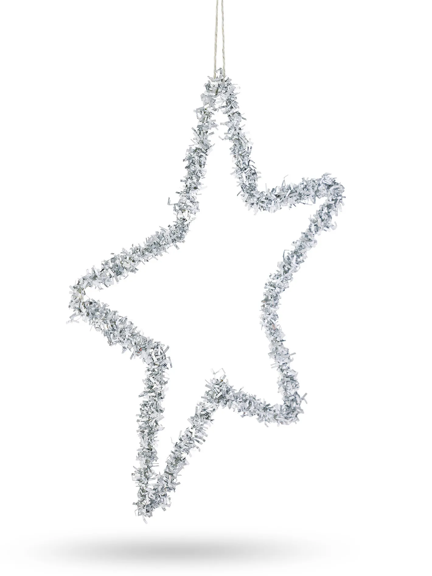 coincasa Palline|Altre Decorazioni|Addobbo albero a stella in plastica Grigio argento