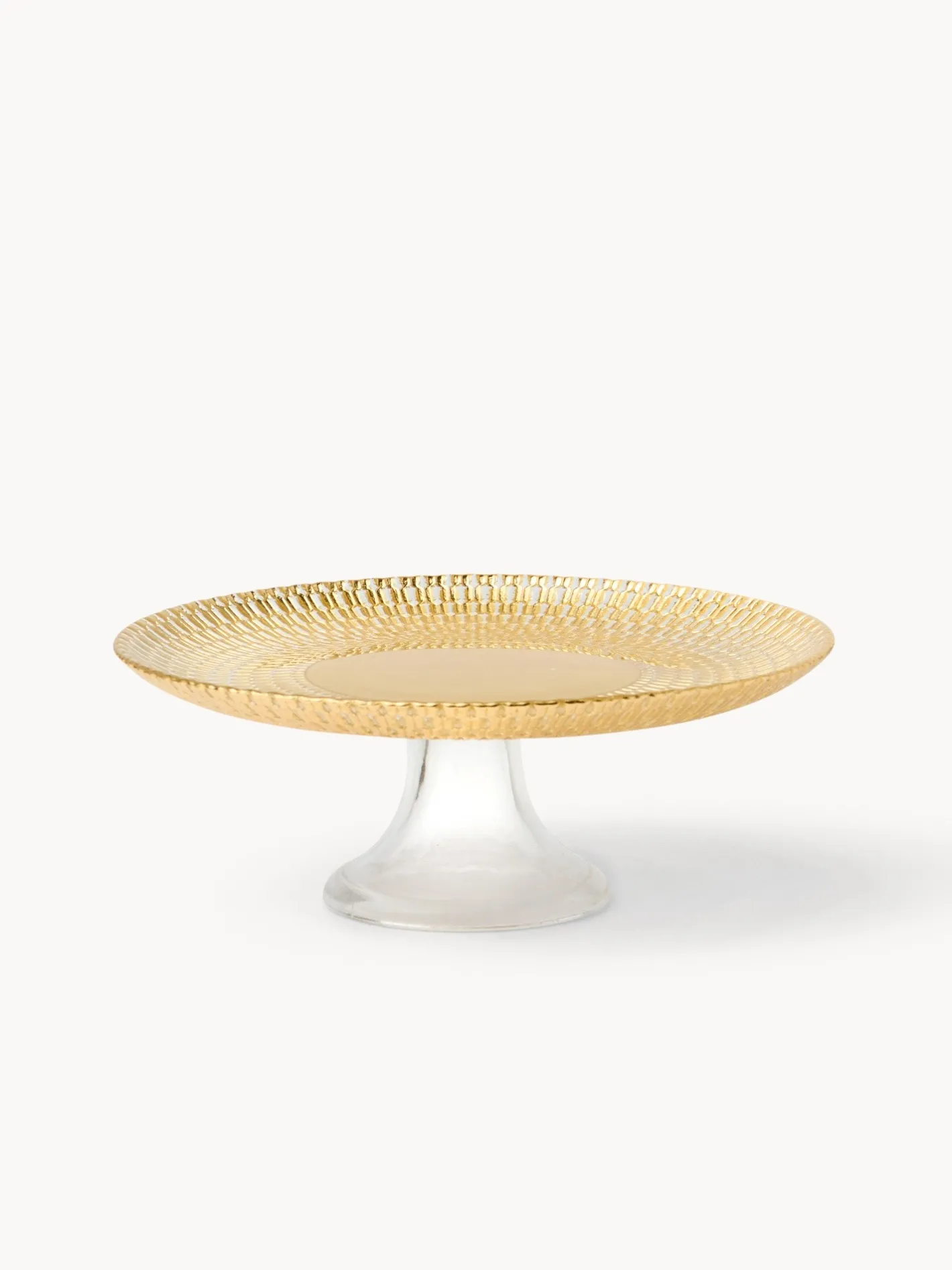 coincasa Vassoi E Alzate|Alzatina in vetro lavorato Oro