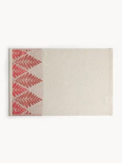 coincasa Asciugamani|Asciugamano bordo jacquard fantasia foglie Rosa