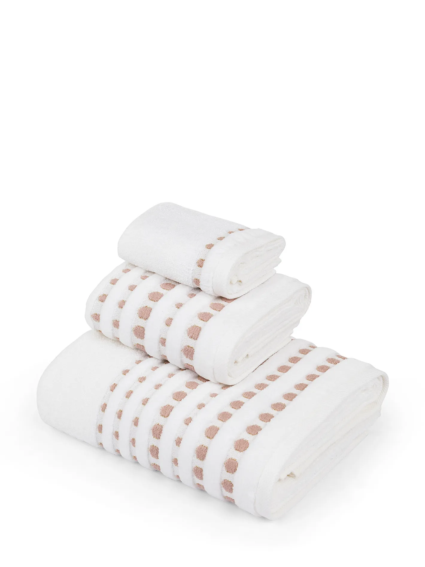 coincasa Asciugamani|Biancheria Bagno|Asciugamano cotone bordo ricamato Portofino Bianco