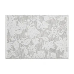 coincasa Asciugamani|Biancheria Bagno|Asciugamano cotone jacquard motivo floreale Portofino Grigio chiaro