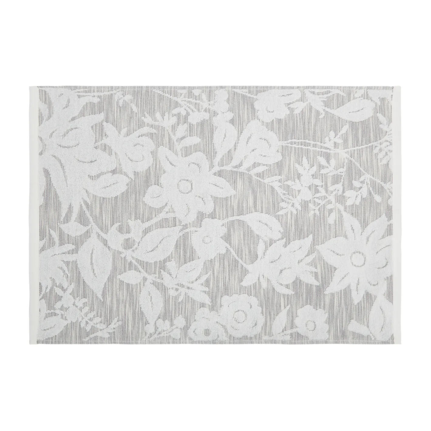 coincasa Asciugamani|Biancheria Bagno|Asciugamano cotone jacquard motivo floreale Portofino Grigio chiaro