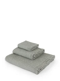 coincasa Asciugamani|Biancheria Bagno|Asciugamano cotone nido d'ape Thermae Grigio