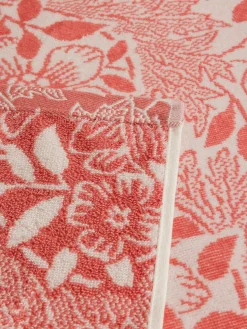 coincasa Asciugamani|Asciugamano in cotone velour fantasia floreale Rosa