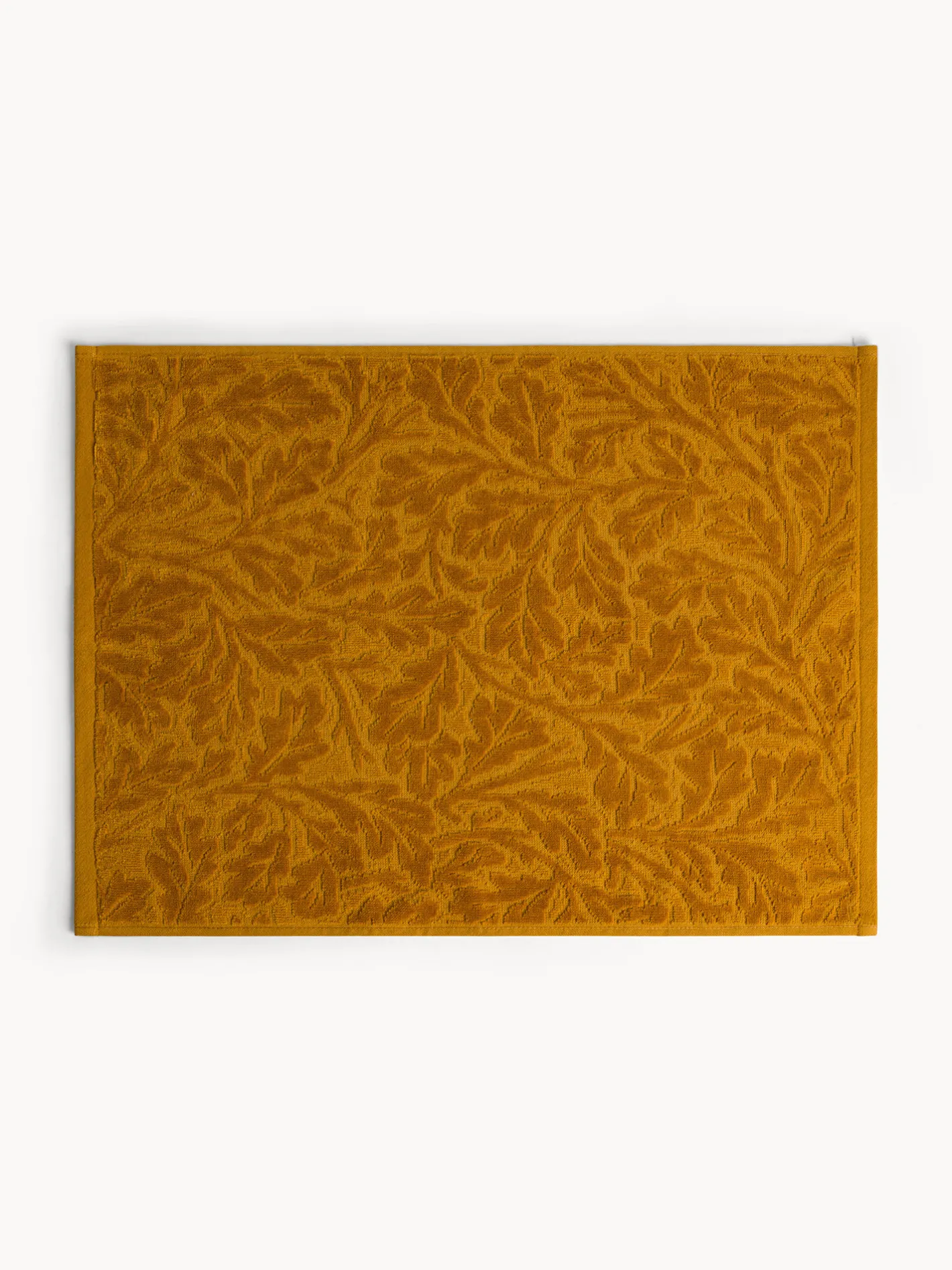 coincasa Asciugamani|Asciugamano in cotone velour motivo in rilievo Giallo ocra