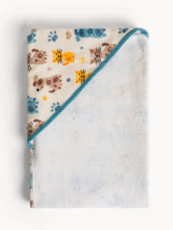 coincasa Asciugamani|Asciugamano in cotone velour stampa animaletti Grigio