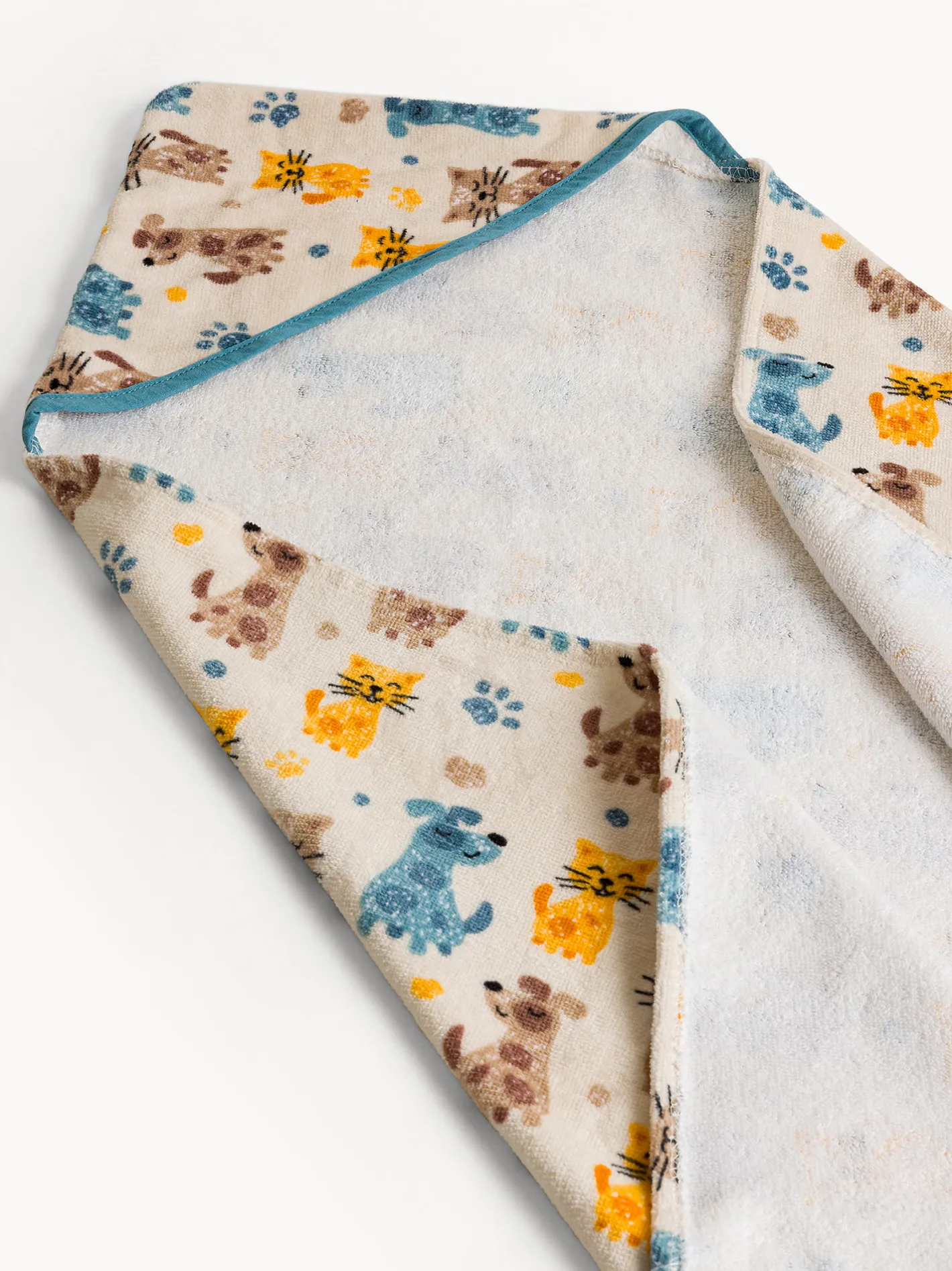 coincasa Asciugamani|Asciugamano in cotone velour stampa animaletti Grigio