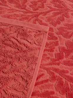 coincasa Asciugamani|Asciugamano in cotone velour motivo in rilievo Rosa cipria