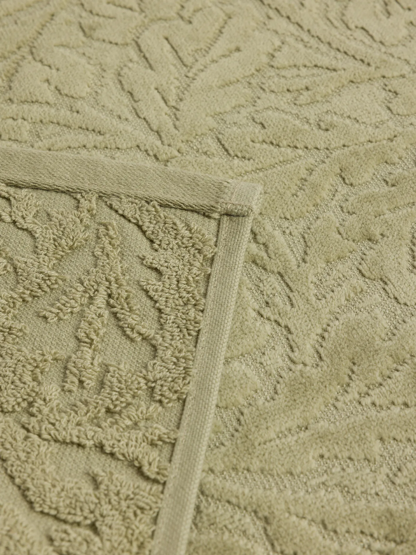 coincasa Asciugamani|Asciugamano in cotone velour motivo in rilievo Verde