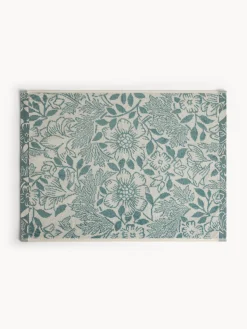 coincasa Asciugamani|Asciugamano in cotone velour fantasia floreale Azzurro