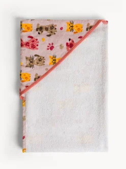 coincasa Asciugamani|Asciugamano in cotone velour stampa animaletti Rosa