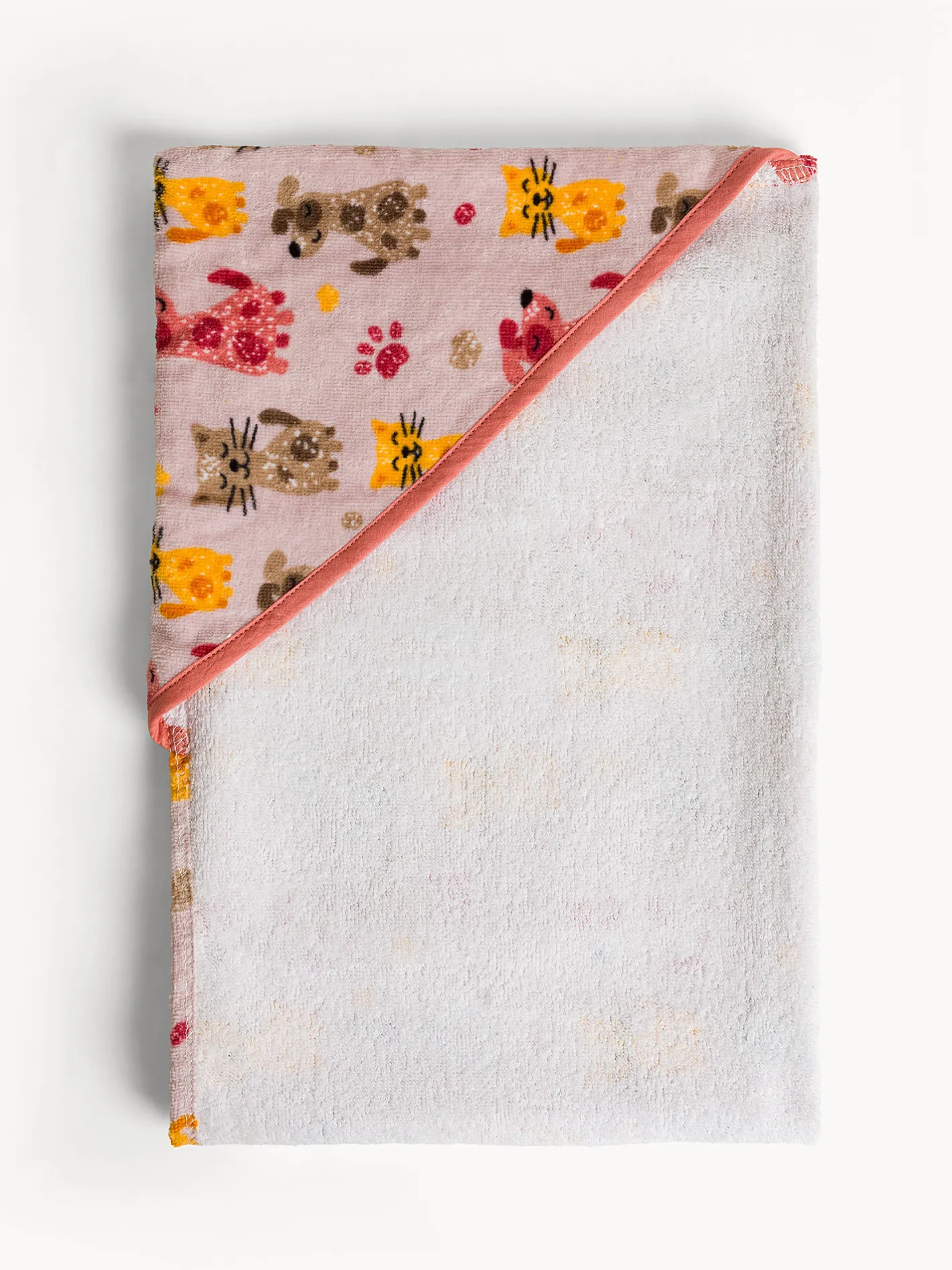 coincasa Asciugamani|Asciugamano in cotone velour stampa animaletti Rosa