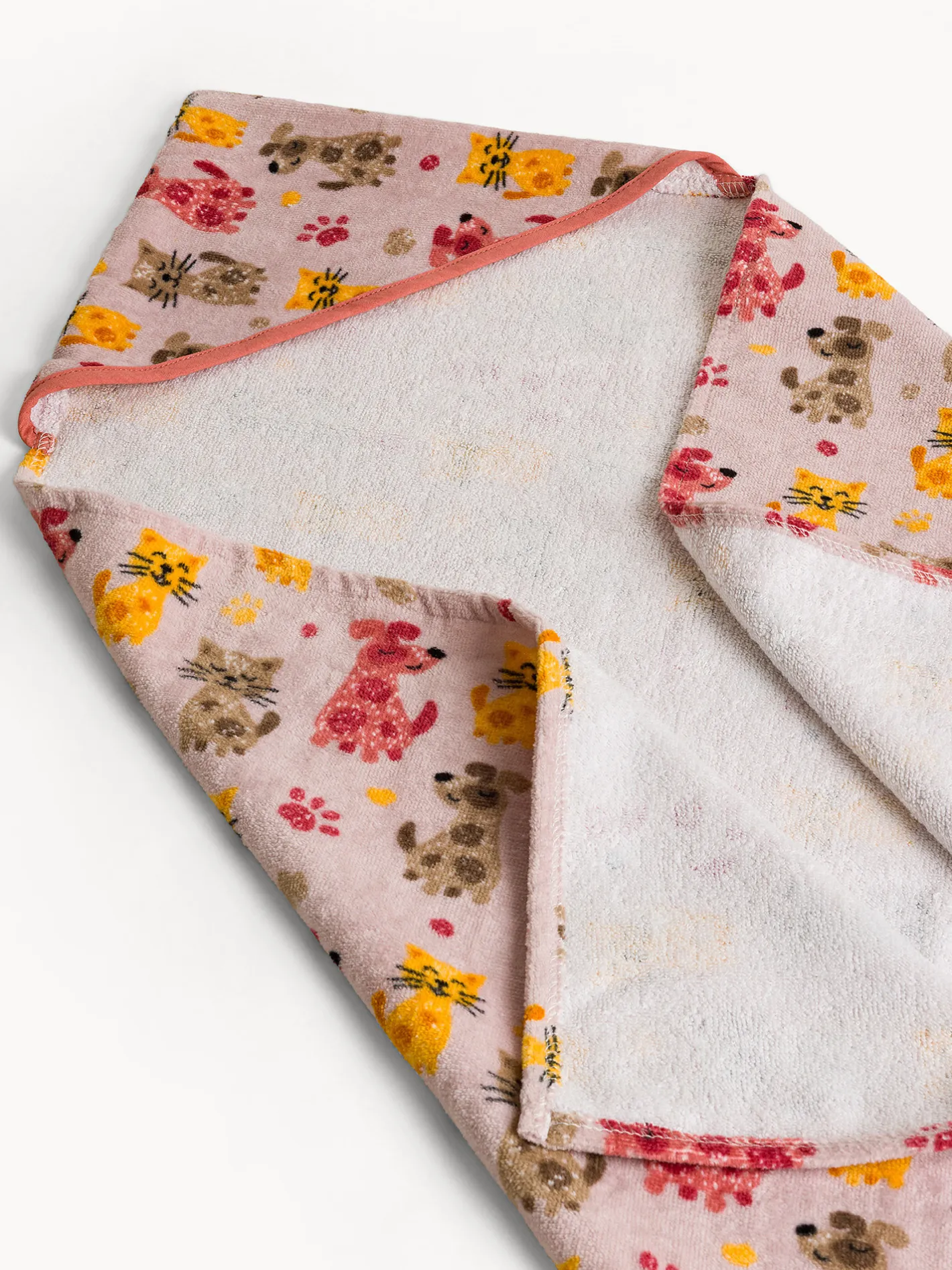 coincasa Asciugamani|Asciugamano in cotone velour stampa animaletti Rosa