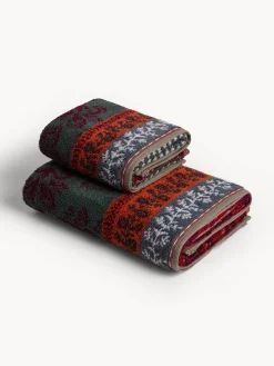 coincasa Asciugamani|Asciugamano in spugna di cotone fantasia a fiori Multicolor