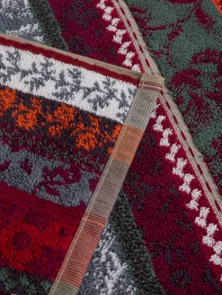 coincasa Asciugamani|Asciugamano in spugna di cotone fantasia a fiori Multicolor