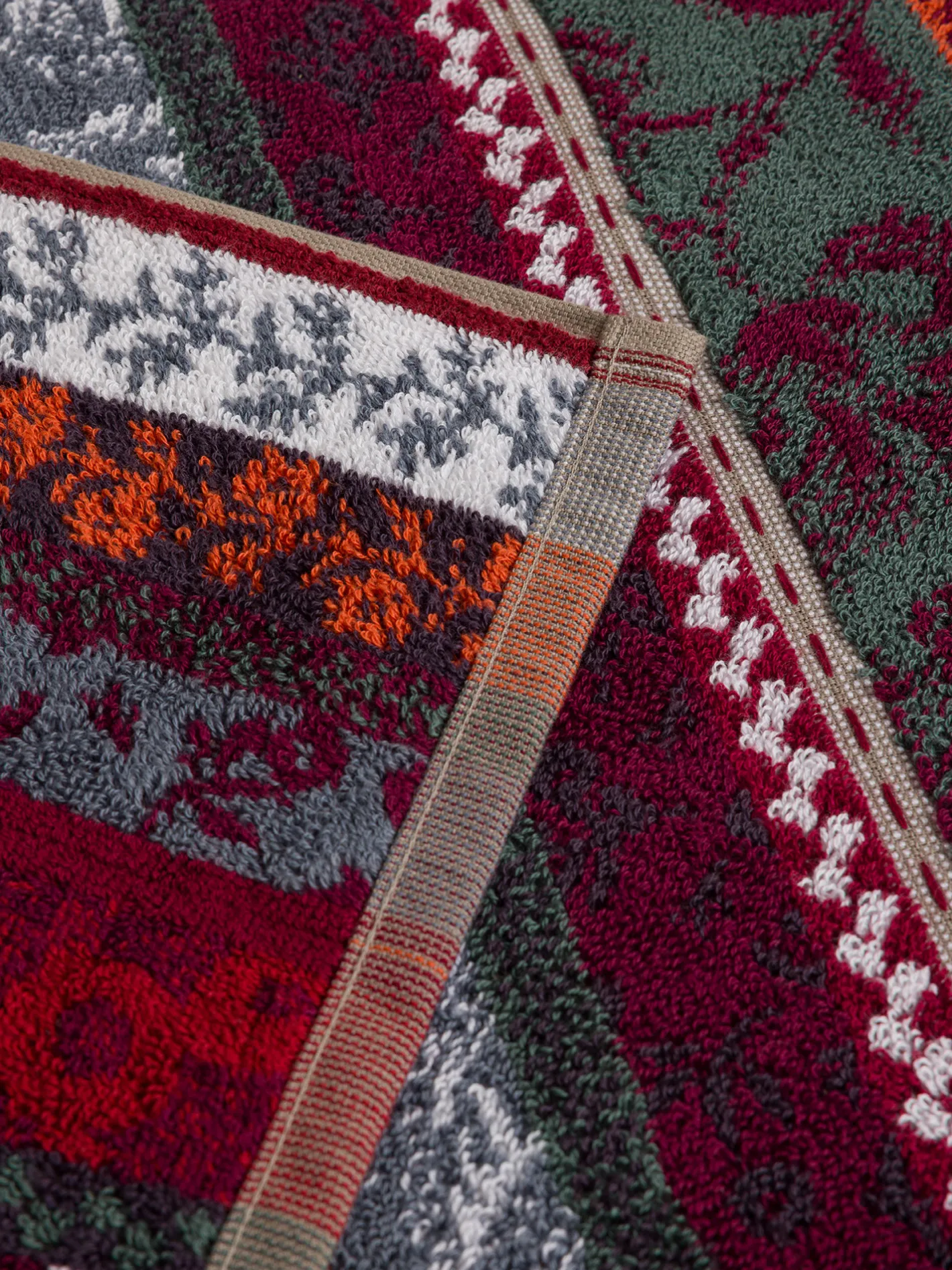 coincasa Asciugamani|Asciugamano in spugna di cotone fantasia a fiori Multicolor