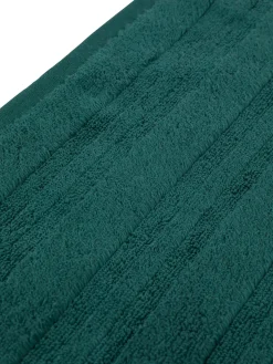 coincasa Asciugamani|Biancheria Bagno|Asciugamano puro cotone tinta unita Zefiro Gold Verde scuro