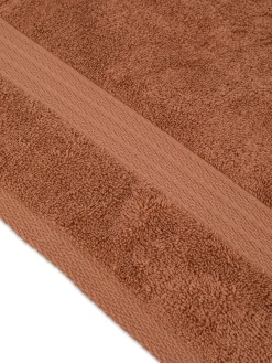 coincasa Asciugamani|Biancheria Bagno|Asciugamano puro cotone tinta unita Zefiro Marrone chiaro