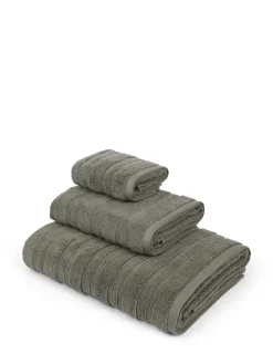 coincasa Asciugamani|Biancheria Bagno|Asciugamano puro cotone tinta unita Zefiro Gold Grigio