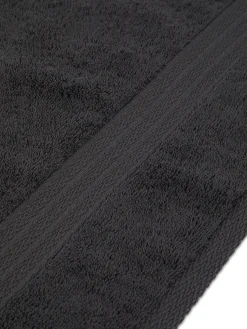 coincasa Asciugamani|Biancheria Bagno|Asciugamano puro cotone tinta unita Zefiro Grigio scuro