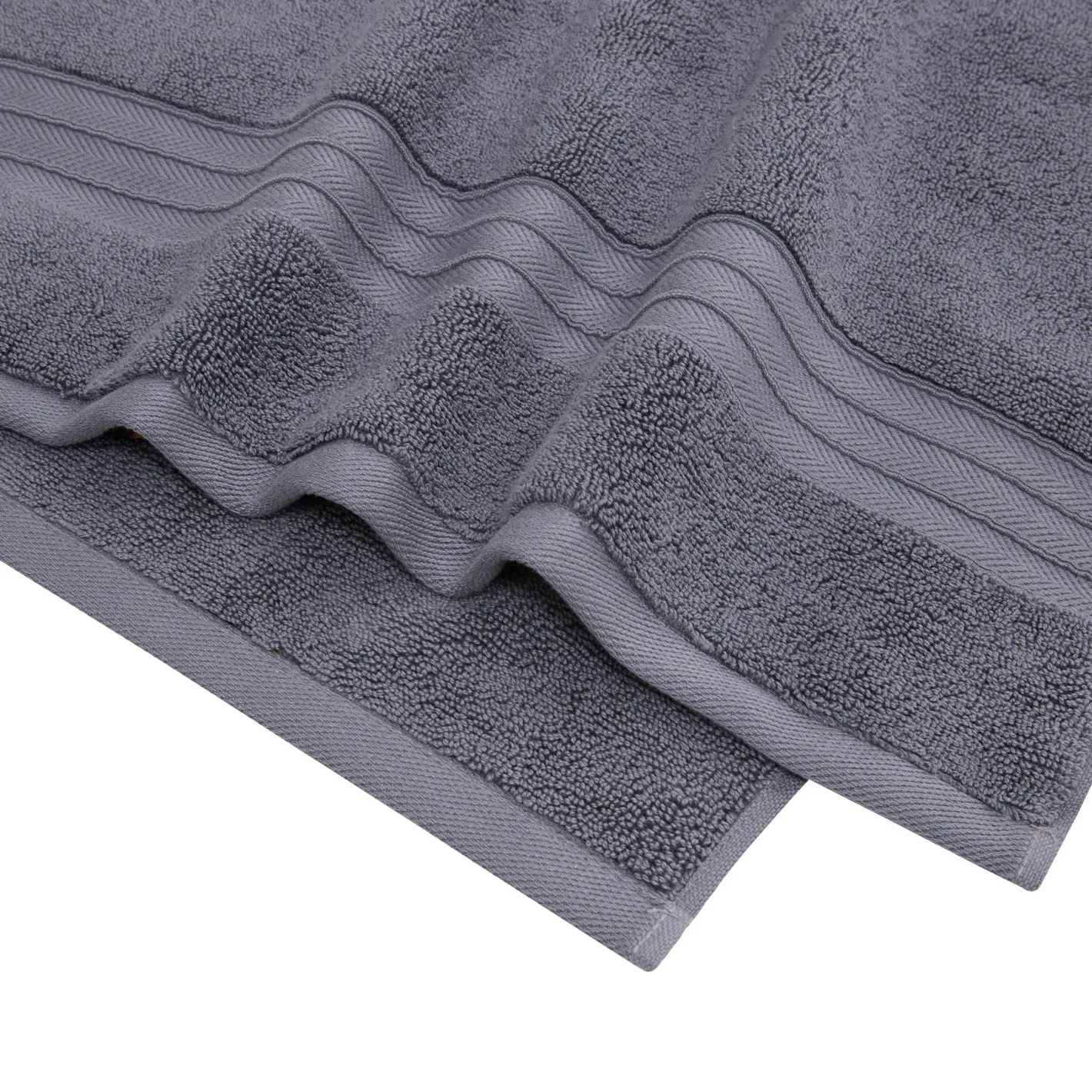 coincasa Asciugamani|Biancheria Bagno|Asciugamano puro cotone tinta unita Thermae Grigio scuro