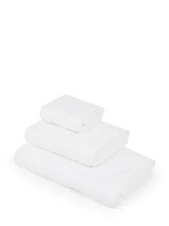 coincasa Asciugamani|Biancheria Bagno|Asciugamano puro cotone tinta unita Zefiro Bianco