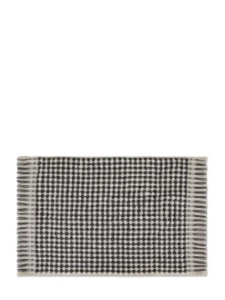 coincasa Asciugamani|Biancheria Bagno|Asciugamano puro cotone trama scacchiera Thermae Bianco/Nero