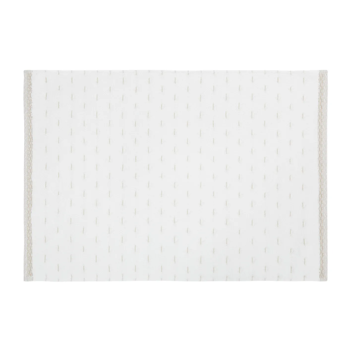 coincasa Asciugamani|Biancheria Bagno|Asciugamano spugna di cotone motivo trattini Portofino Bianco