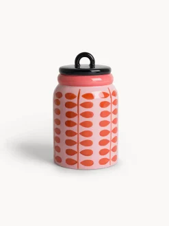 Contenitori E Cestini|Barattolo in ceramica motivo fiorellini Multicolor