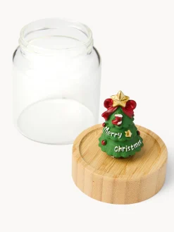 coincasa Contenitori E Cestini|Coppe E Contenitori Natalizi|Barattolo in vetro con tappo ad alberello Trasparente