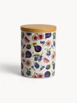 Contenitori E Cestini|Barattolo new bone china motivo fichi Multicolor