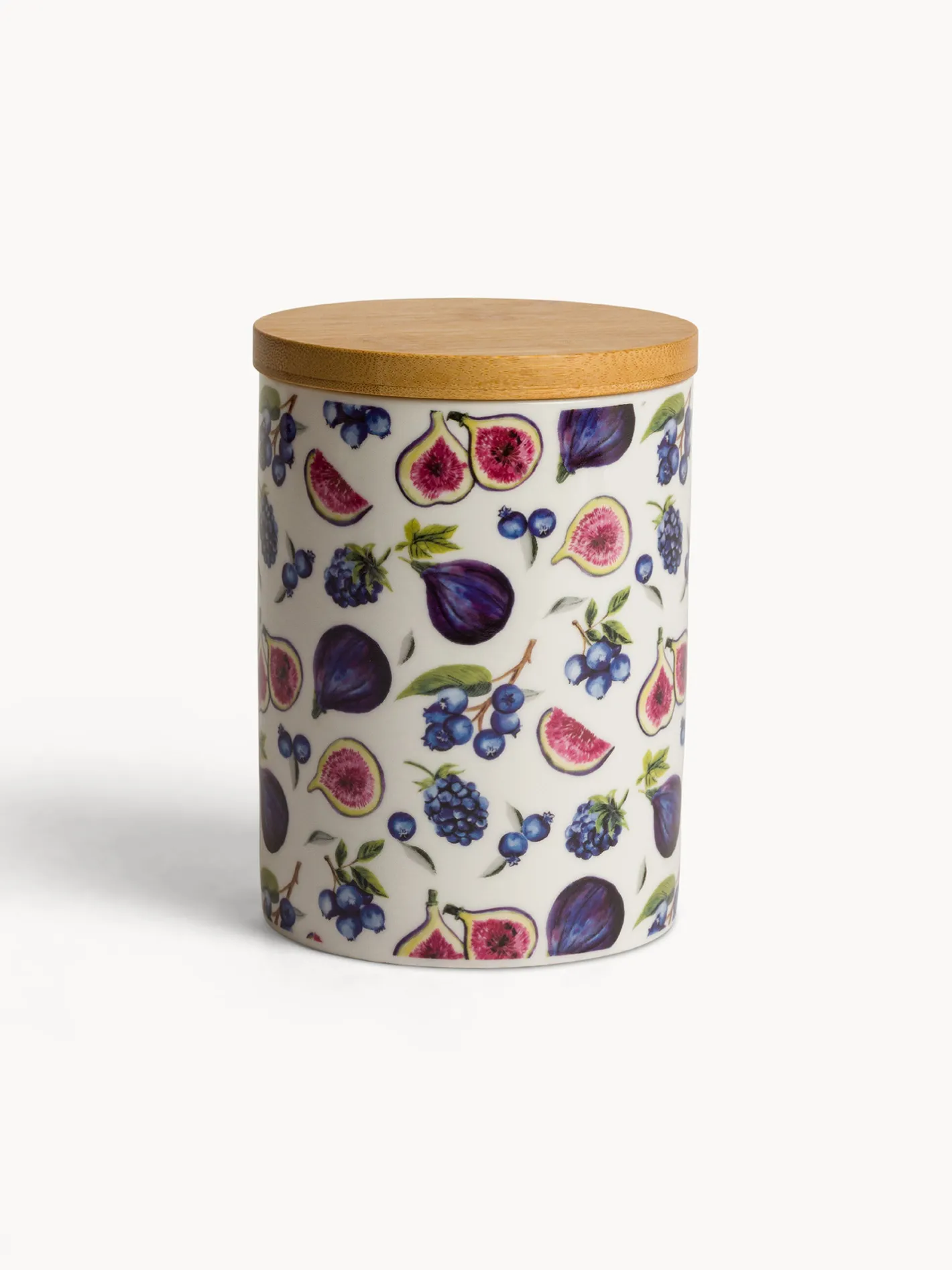 Contenitori E Cestini|Barattolo new bone china motivo fichi Multicolor