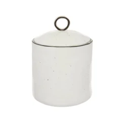 Contenitori E Cestini|Barattolo porcellana Ginevra Bianco