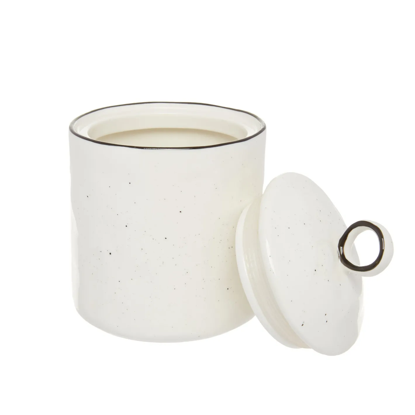 Contenitori E Cestini|Barattolo porcellana Ginevra Bianco