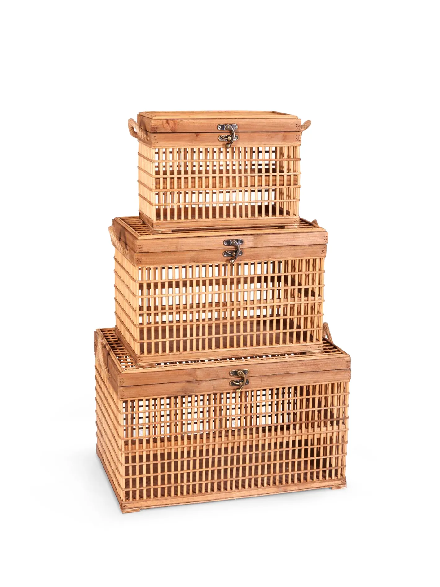 coincasa Arredo Soggiorno|Baule decorativo in bamboo Beige