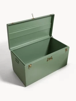 coincasa Arredo Soggiorno|Baule decorativo in ferro verniciato Verde