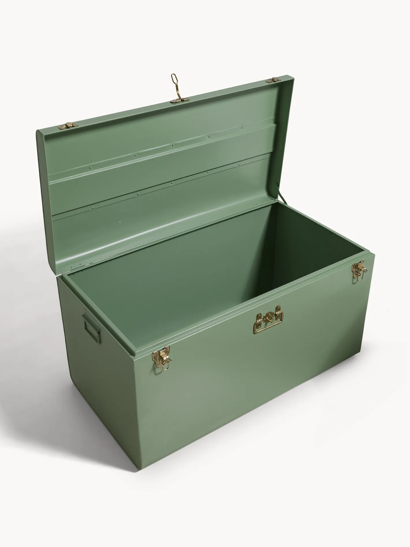 coincasa Arredo Soggiorno|Baule decorativo in ferro verniciato Verde