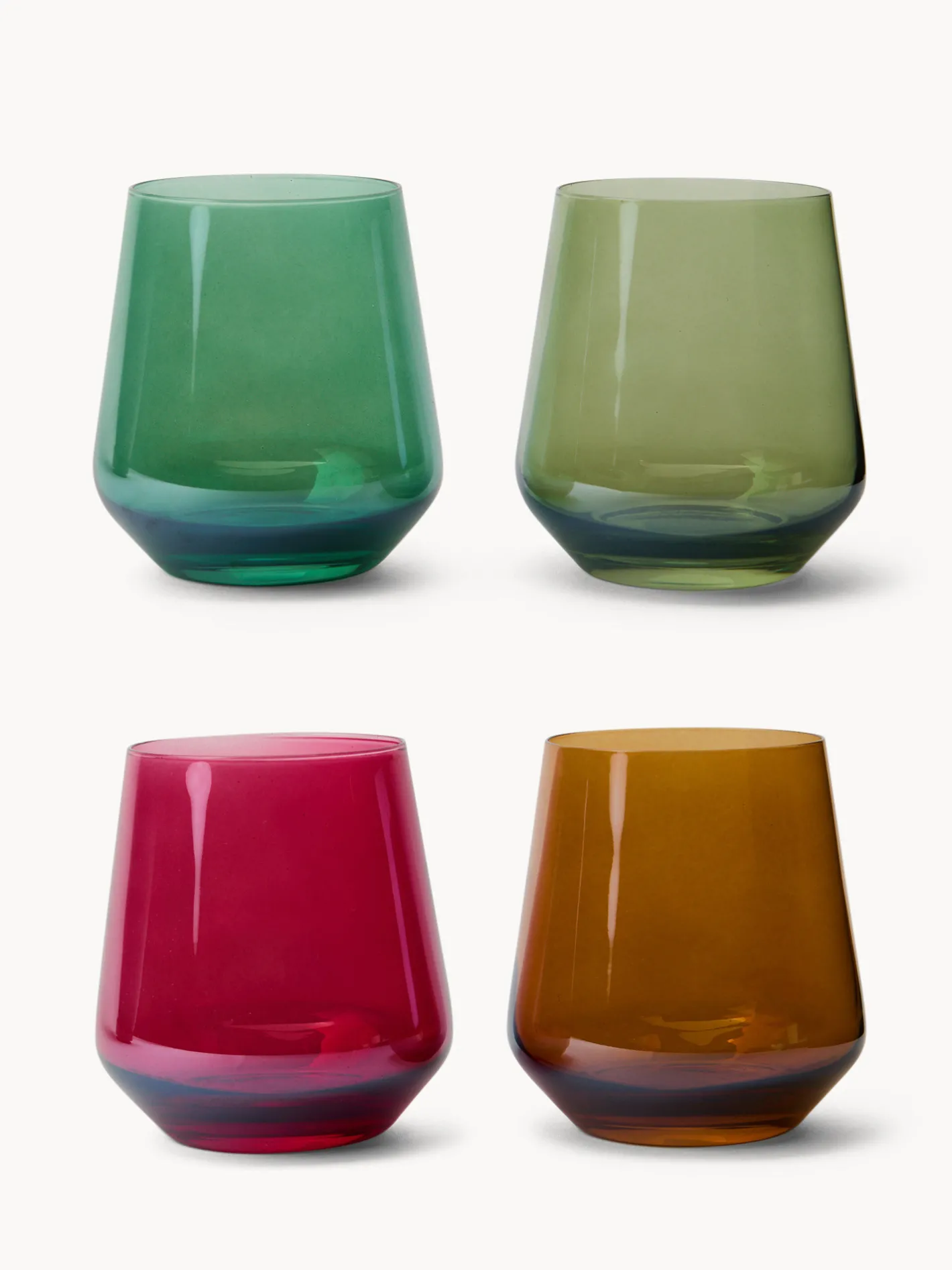 coincasa Bicchieri E Calici|Bicchieri E Calici Natalizi|Bicchieri in vetro colorato Multicolor