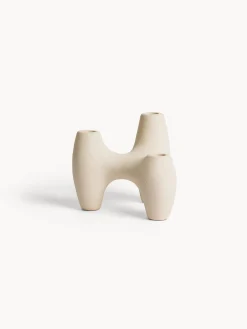 coincasa Lanterne, Candelieri E Portacandele|Candeliere in ceramica 3 luci Beige