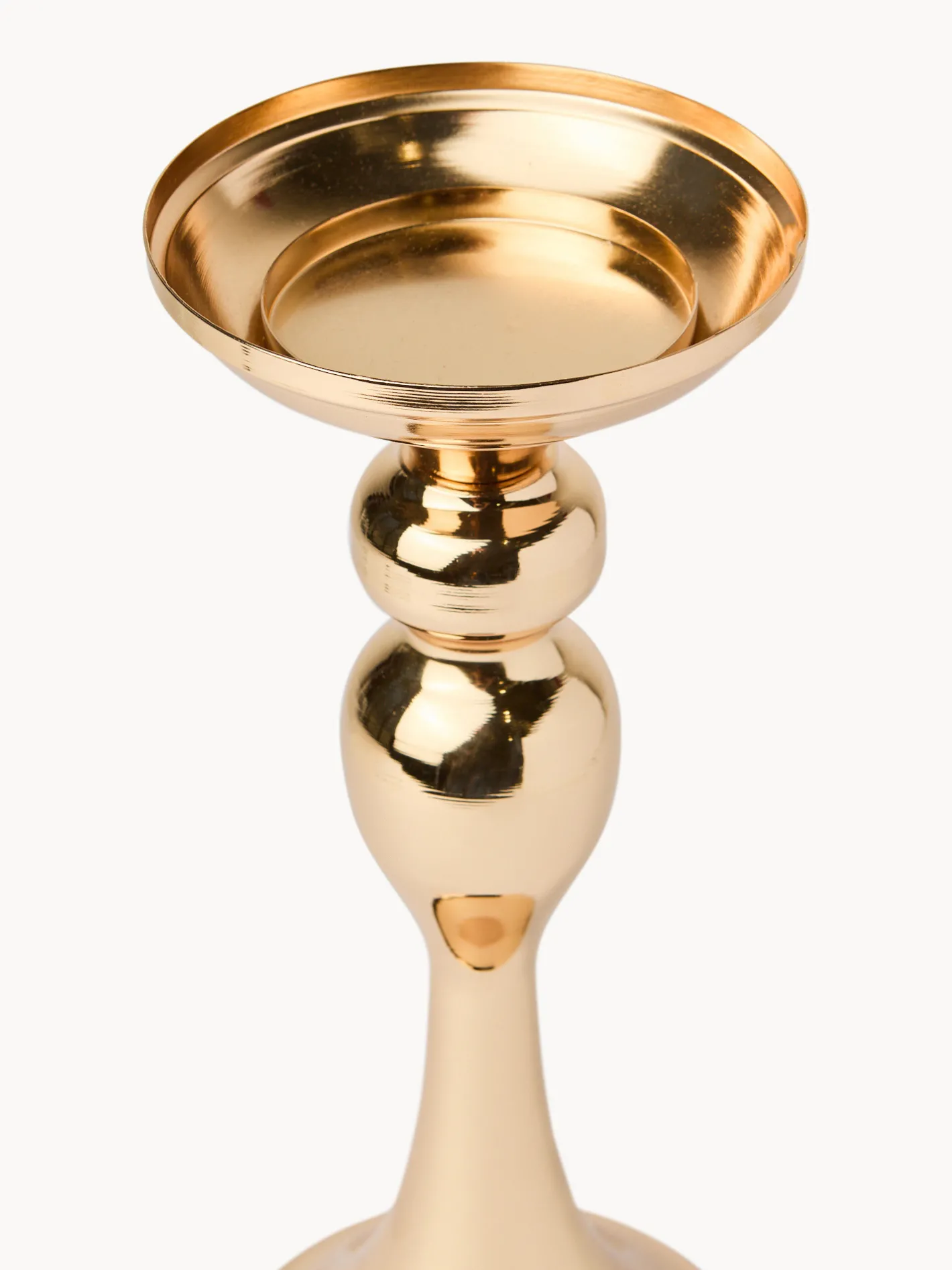 coincasa Lanterne, Candelieri E Portacandele|Candele Natalizie|Candeliere in ferro con finitura a specchio Oro