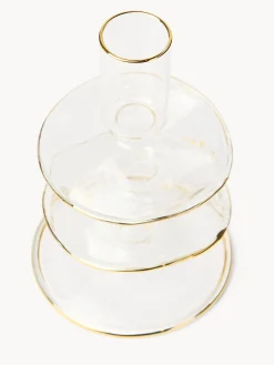 coincasa Lanterne, Candelieri E Portacandele|Candele Natalizie|Candeliere in vetro borosilicato Trasparente