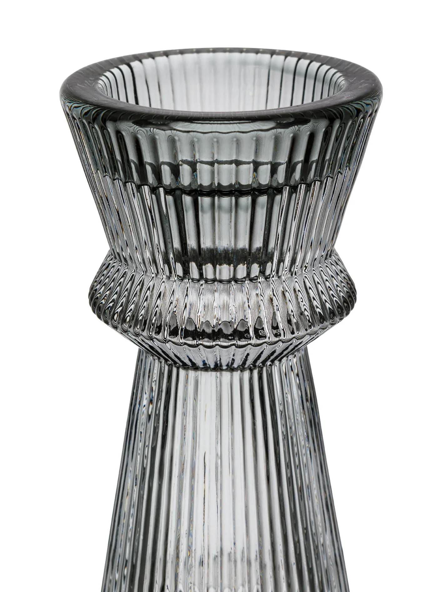 coincasa Lanterne, Candelieri E Portacandele|Candeliere vetro colorato in pasta Grigio