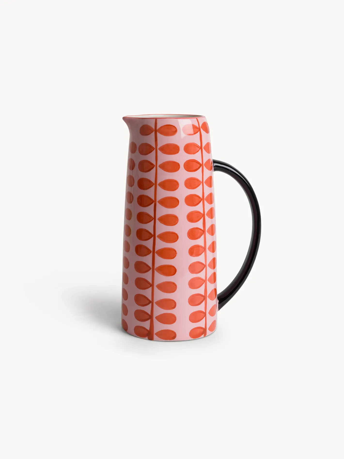 coincasa Caraffe E Decanter|Caraffa in ceramica motivo fiorellini Multicolor